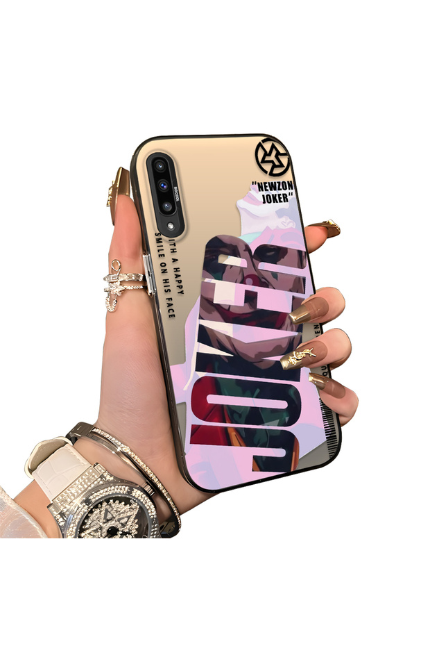 Samsung Galaxy A50/A50S/A30S Compatible Hard Acrylic Back Silicone Edge Lens Protection Case