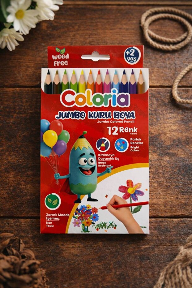 Coloria Jumbo Kuruboya 12 Colors