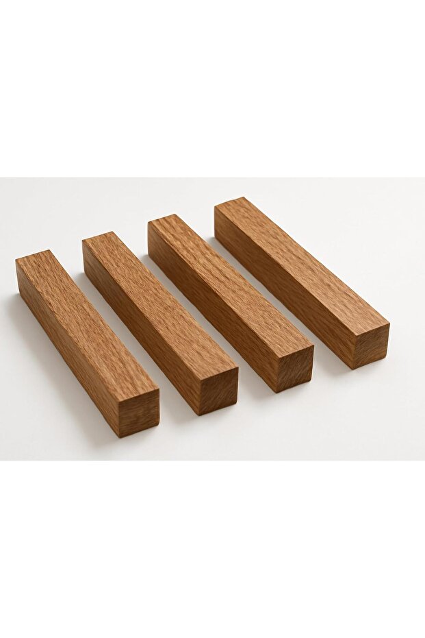 WINGS - Pack of 4 Square Hard Wooden Sticks 30mm x 30mm x 300mm