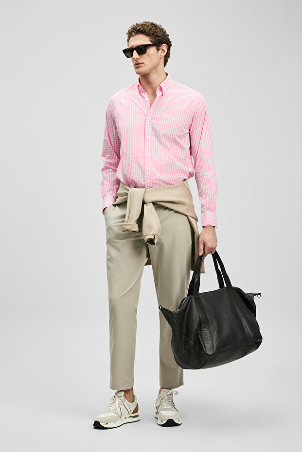 Marco Erkek Basic Gömlek Regular Fit Pembe - 3