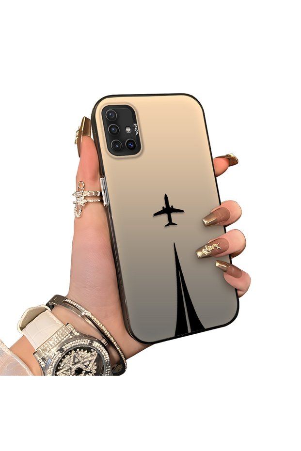 Samsung Galaxy A51 4g Compatible Hard Acrylic Back Silicone Edge Lens Protection Case