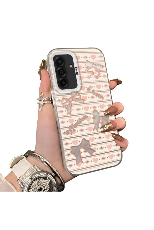 Samsung Galaxy A17 4G/5G Compatible Hard Acrylic Back Silicone Edge Lens Protection Case