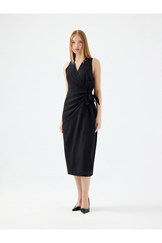 Women's Regular Fit Dress Lf2039201 Black