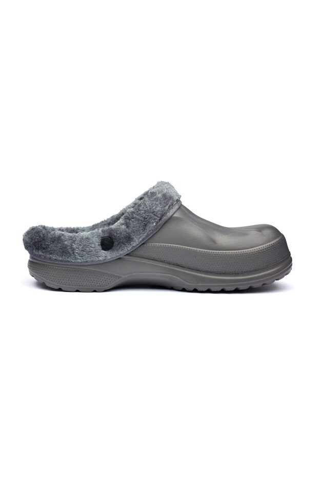 Men's Warm Rubber Clogs, Fur Lining, A1002M - 4