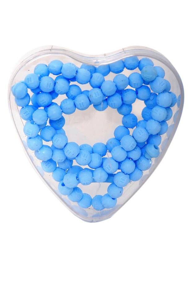 Gift Prayer Beads - Rose Scented - Heart Boxed - Blue Color - Baby Mawlid Gift