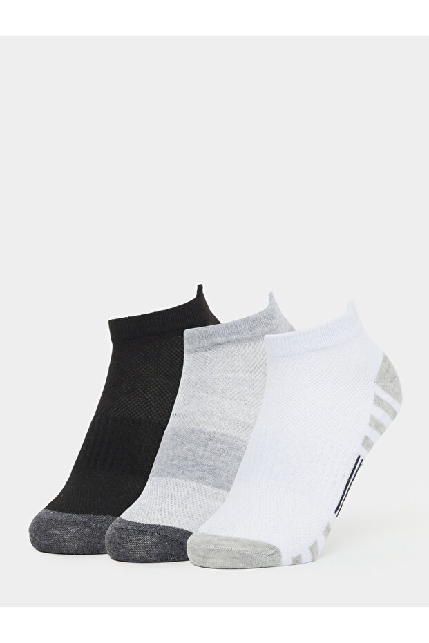 Pack of 3 - Contrast Detail Ankle Socks