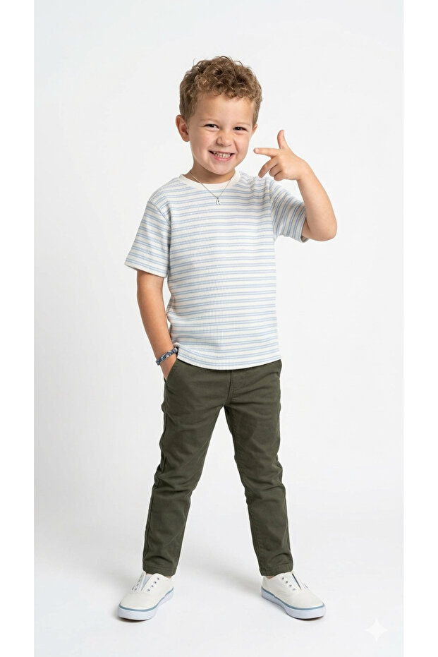 Boy's Jacquard t-shirt nc-126302