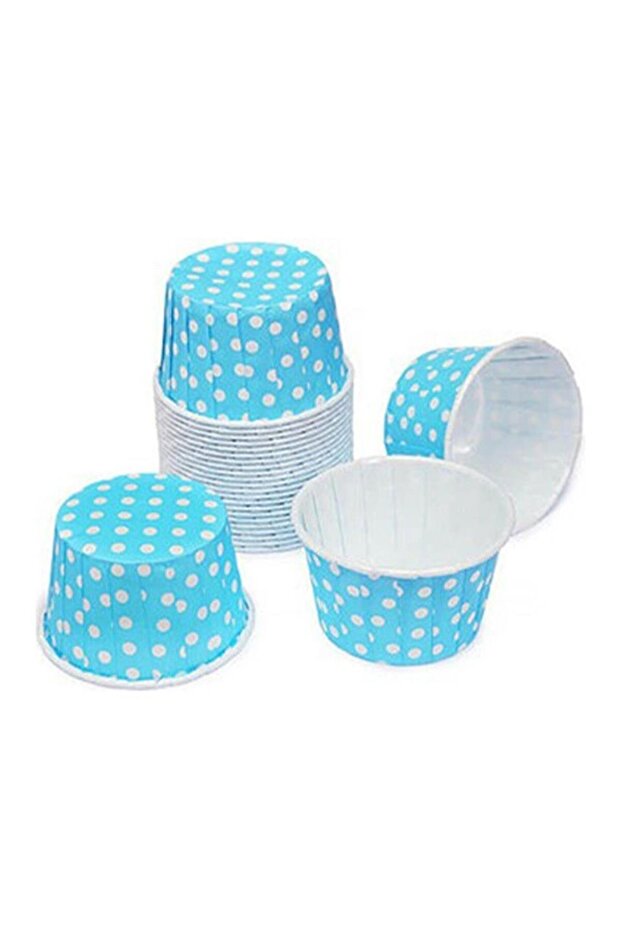 Oven-Safe Greaseproof Paper P Polka Dot I Muffin Cupcake Mold 50 Pieces