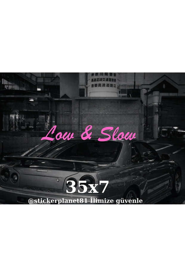 Low & Slow Car Window Sticker 35X7 cm Vehicle Lettering Modified Tuning Rear Window Side Window Decoration Foil