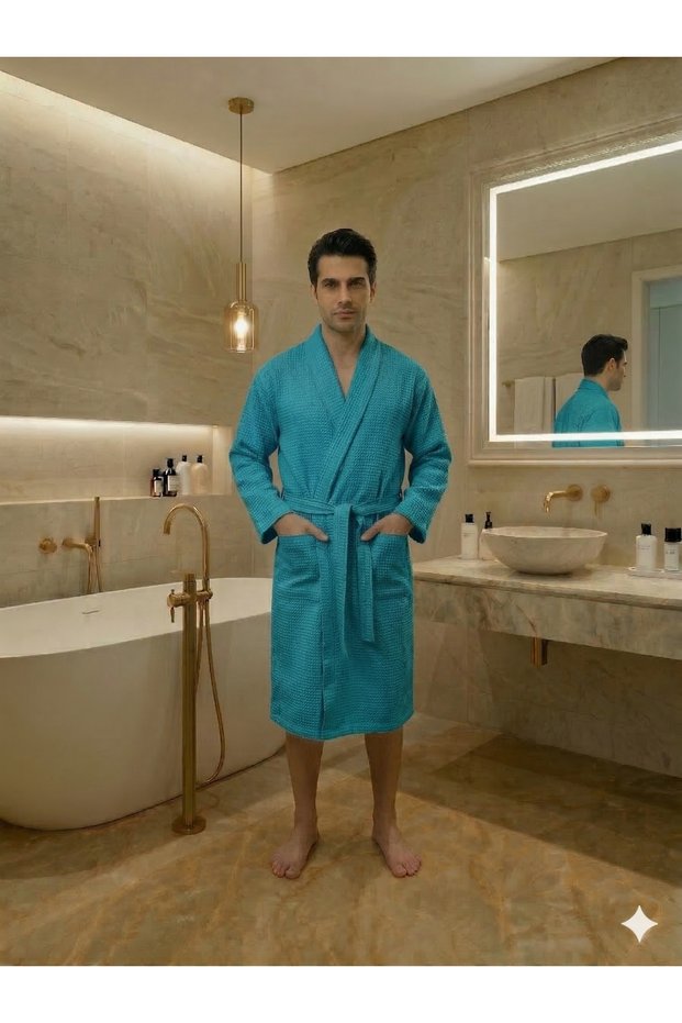Design Cotton of Piqué Bathrobes (Summer-Winter)