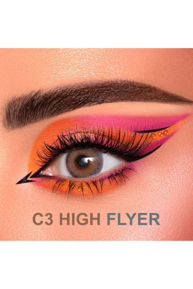 EYECANDY C3 HIGH FLYER HONEY GREY 3-MO LENSE 2S