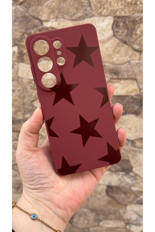 Samsung Galaxy S26 Ultra Compatible Star Silicone Shock-Absorbing Classic Protected Rubber Case