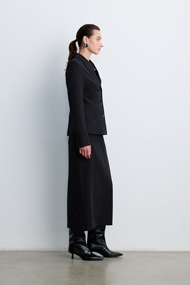 SİYAH BELE OTURAN BLAZER - 7