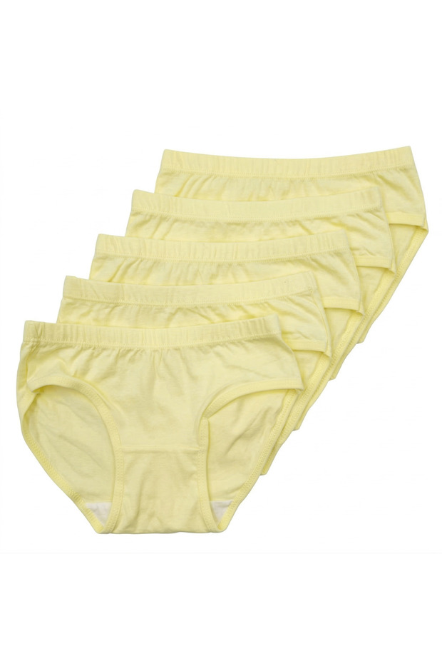 Essential Everyday Comfort Panties – 5 Packs Yellow - 2Y to 7Y