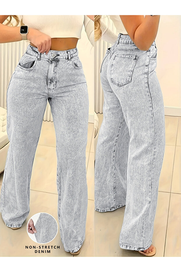 Women High Rise Straight Leg Jeans