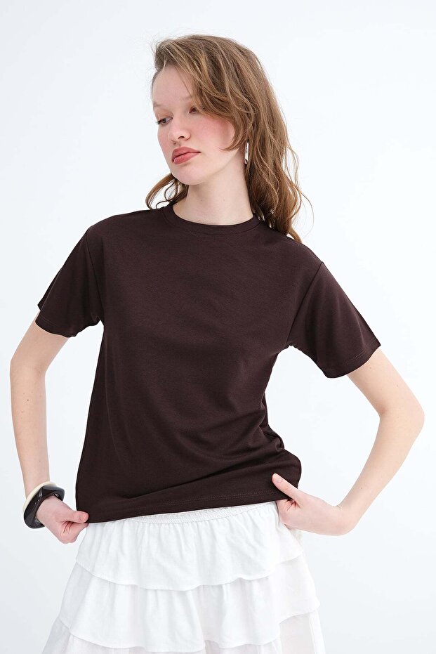 Crew Neck Basic T-Shirt P9019 - 1