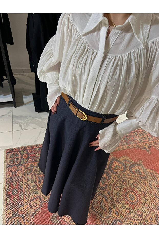 Kol Detaylı Gömlek - 3