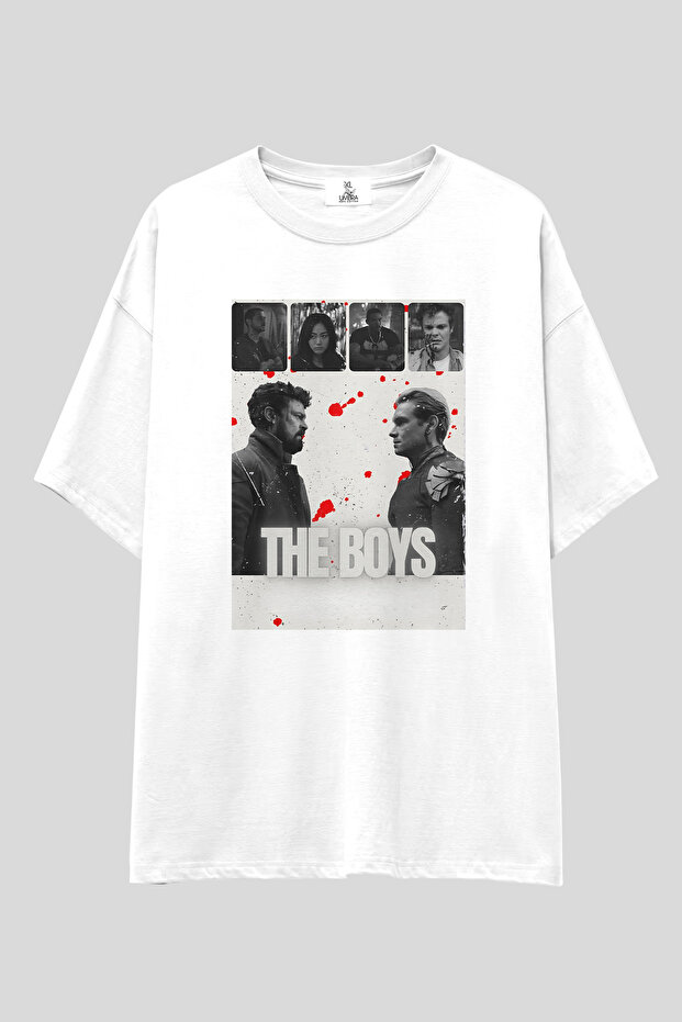 The Boys Oversized t Shirt | Unisex 100% Cotton Black & White Printed Special Design Series Themed Tee