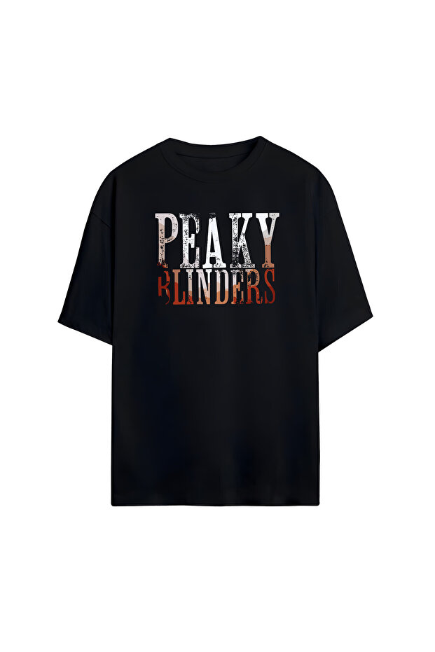 تي شيرت Peaky Blinders مطبوع للجنسين 100% مقاس كبير مكون من قطن قطع