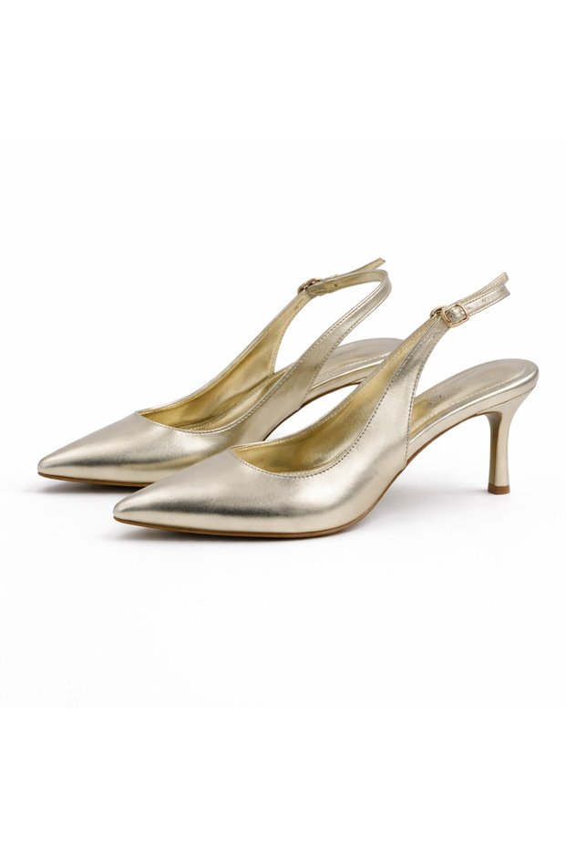 Stylish Women's Stiletto Shoes Genuine Leather 6 cm Heeled Pointed Toe Classic Heeled Shoes