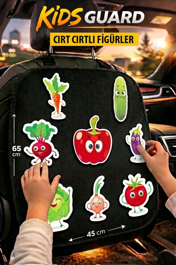Kids Guard Car Seat Back Child Entertainment and Travel Activity Set