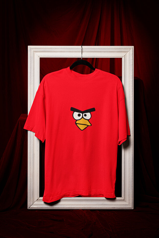 Angry Printed Crewneck Pa Cotton Ov Oversized Alip Short Sleeve Unisex Tshirt