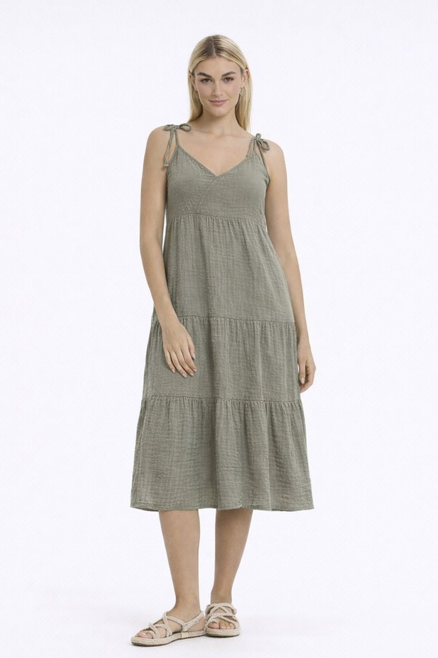 Women's Dress - Muslin Lirya Strap Dress - 3100