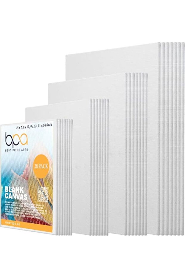 ® 28 Boards Pre-primed Painting Canvas Panels