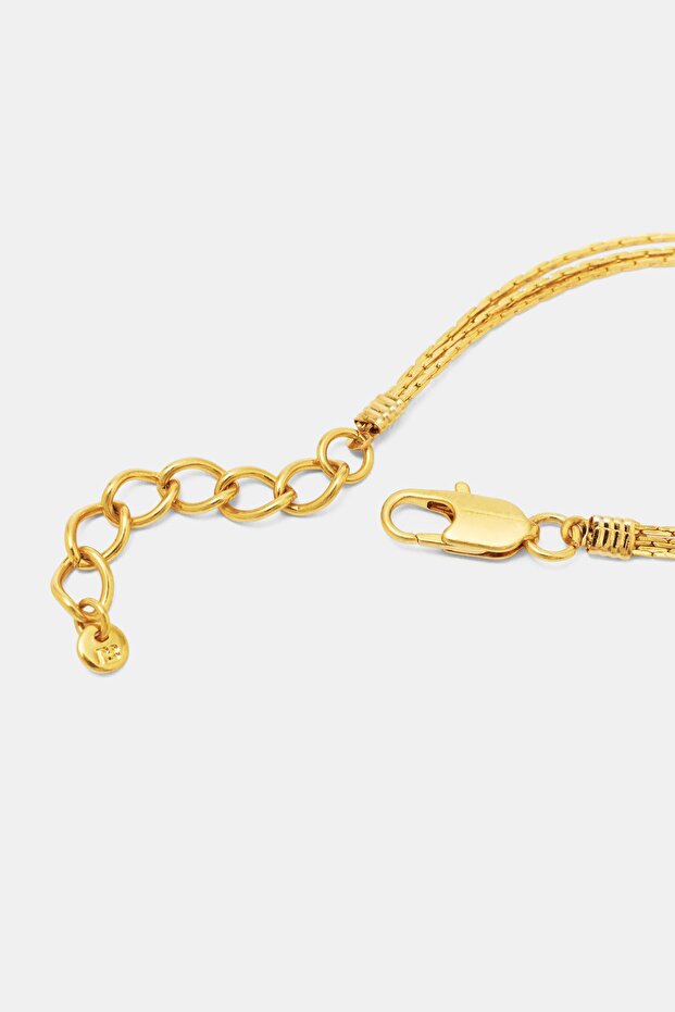 Çiçekli lariat kolye - 3