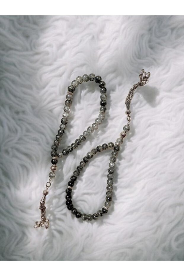 Crab Agate Natural Stone Prayer Beads 8mm 1 Piece of 33 Pieces