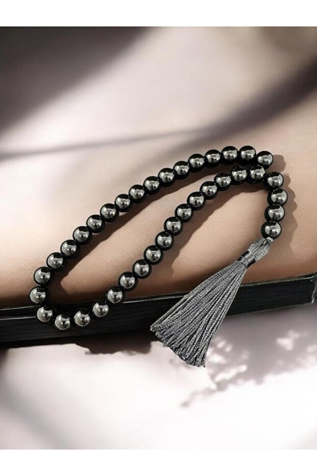 Hematite Natural Stone Prayer Beads 8mm 33 Pieces