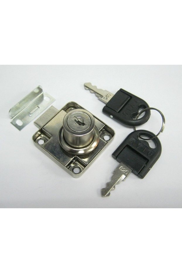 Klc Nickel Square Drawer Lock & Furniture Cabinet Mailbox Eye Lock Lock 4X4 with Spare Key