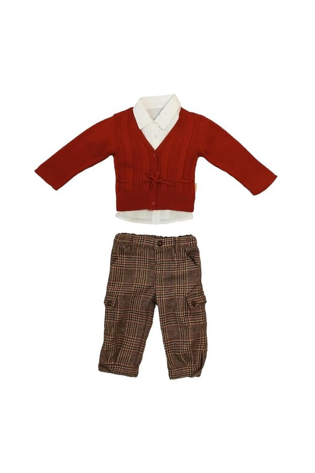 Misspan Girls' Knitwear Cardigan 3-Piece Set