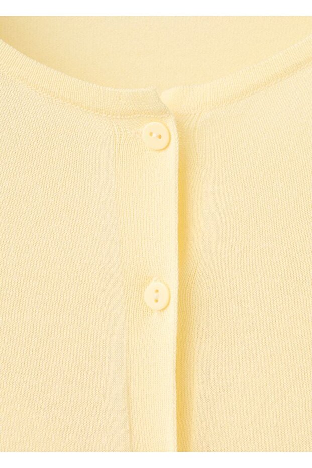 Triko düğmeli hırka - 5