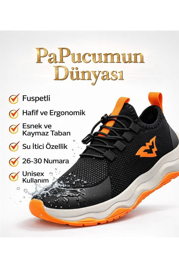 Daily Children's Sports Shoes Water-Repellent Dalgıç Kumaş