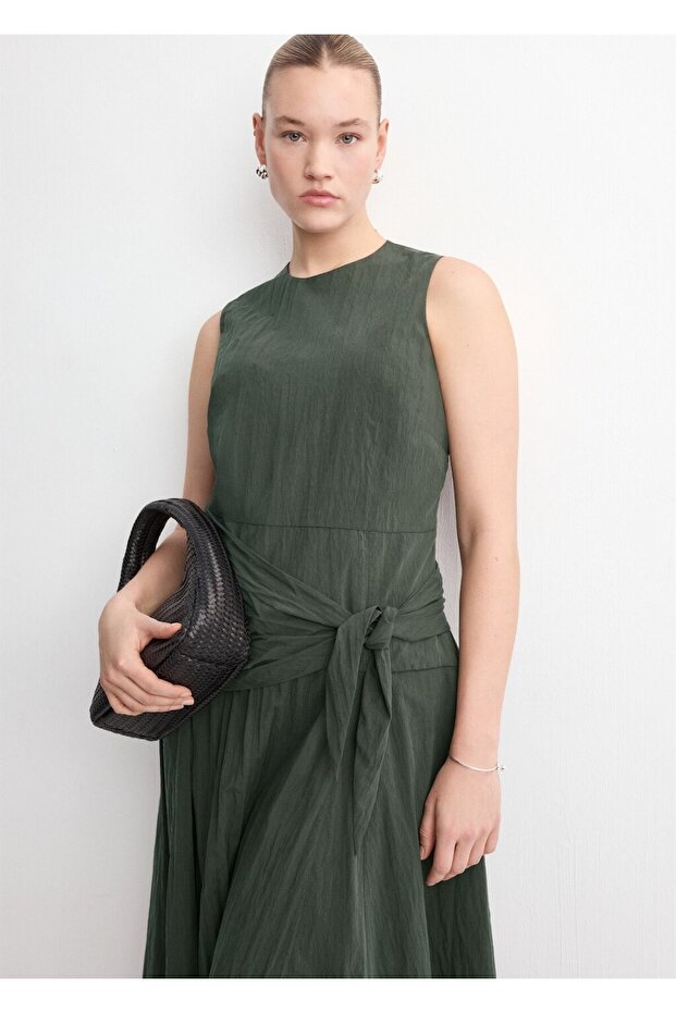 Lyocell fular elbise - 8