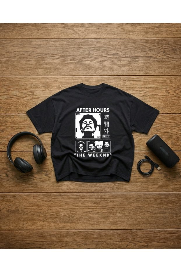 The Weeknd Printed Unisex 100% Cotton Lu Oversized T-Shirt