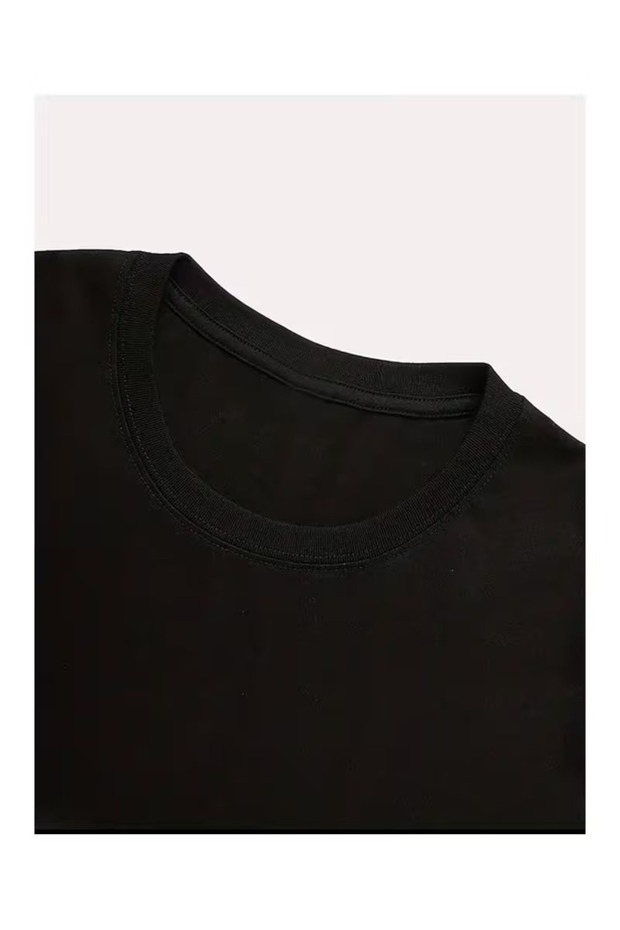 Give Thanks Printed Basic T-Shirt - 2