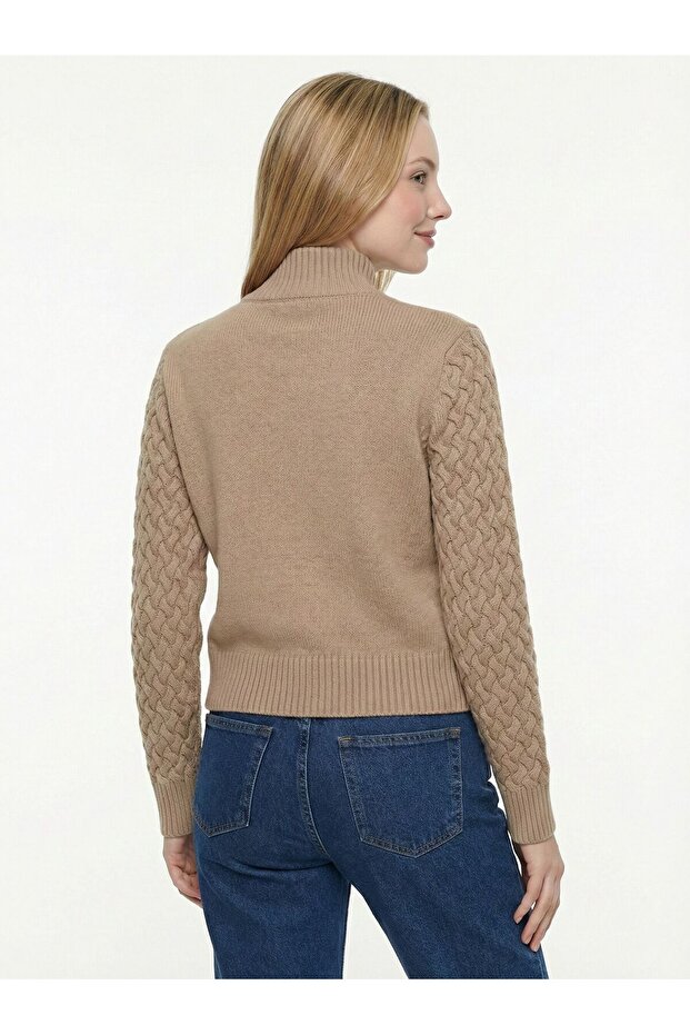 Regular Long Crop Kadın Kazak - 3