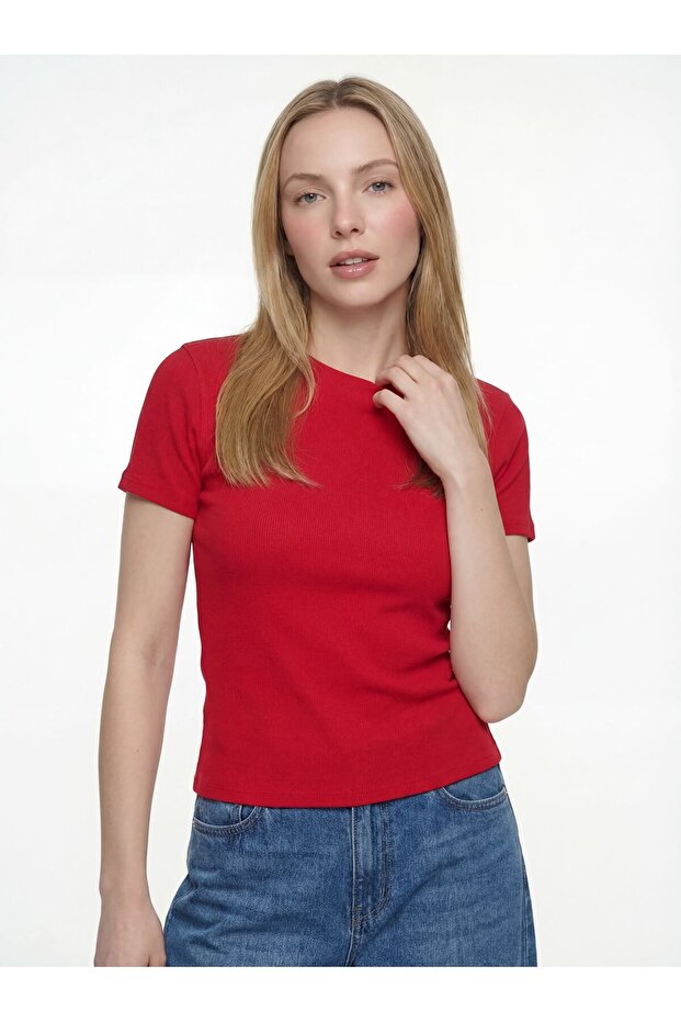 Slim Fit Kadın Tshirt K.kol - 1