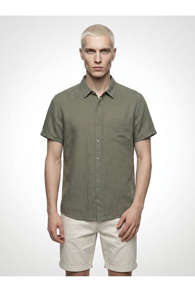 Regular Fit Erkek Gömlek K.kol - 1