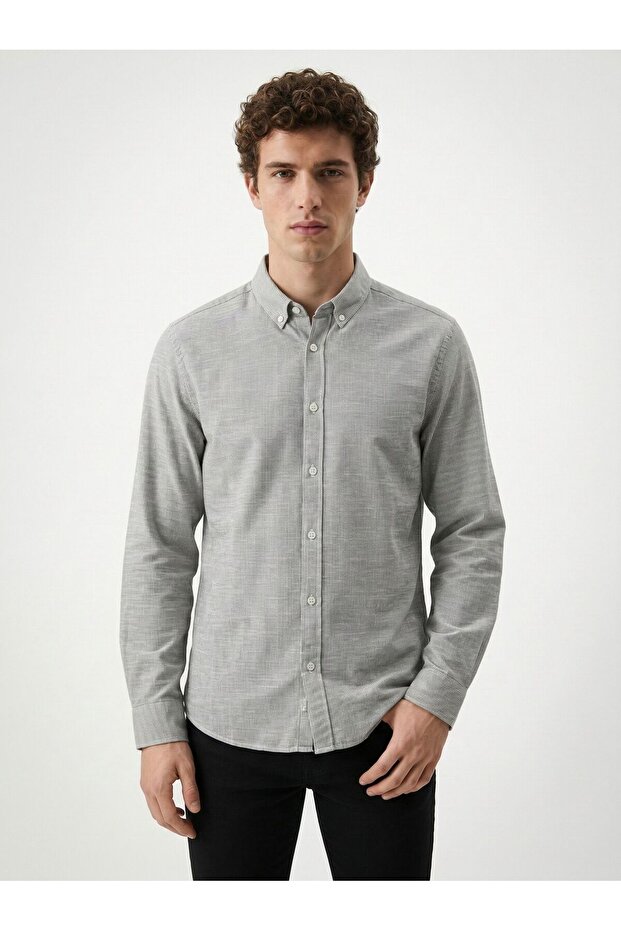 Regular Fit Erkek Gömlek U.kol - 1