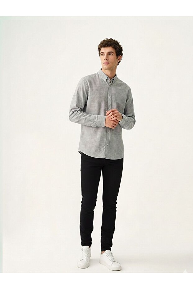 Regular Fit Erkek Gömlek U.kol - 2