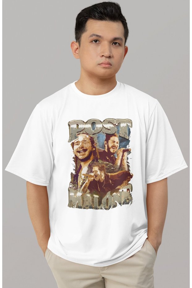 Design Post Malone Rapper Singer Printed Unisex Oversized T-Shirt