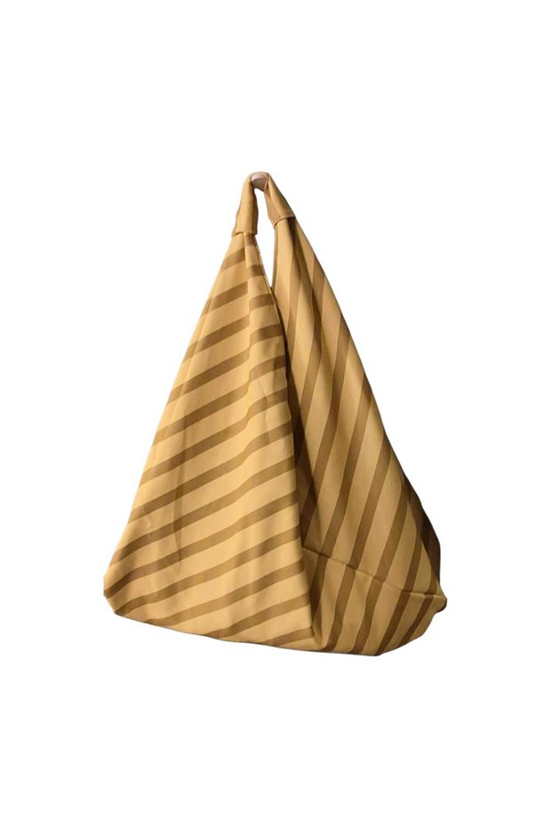 Hande Dizayn Valentine's Mother's Day Yellow Tone Surton Patterned Origami Model Shoulder Bag