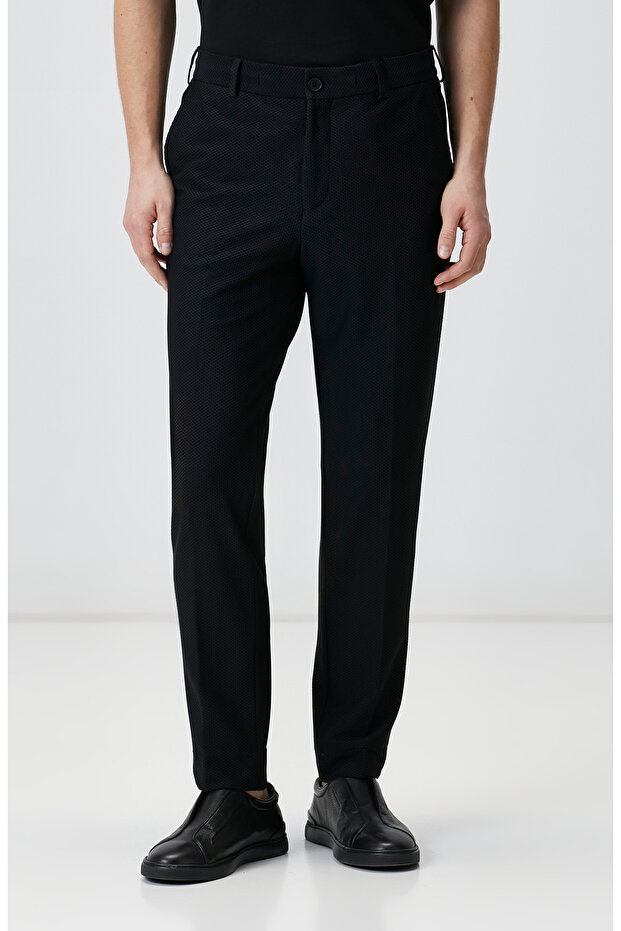 Siyah N-Tech Örme Pantolon - 2