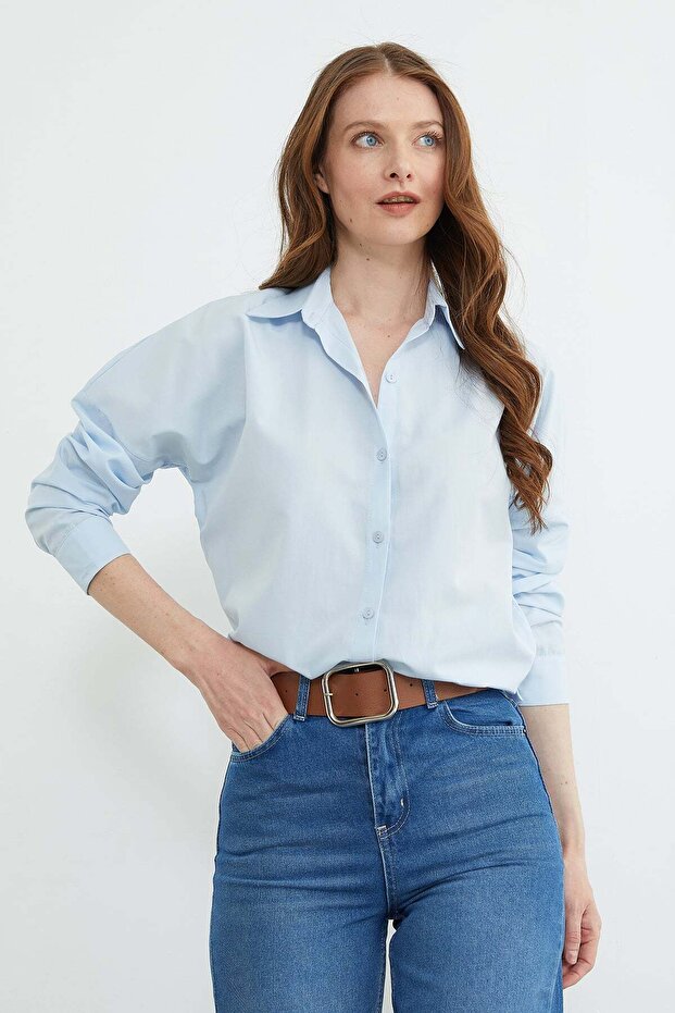 Basic Düğmeli Gömlek - 7