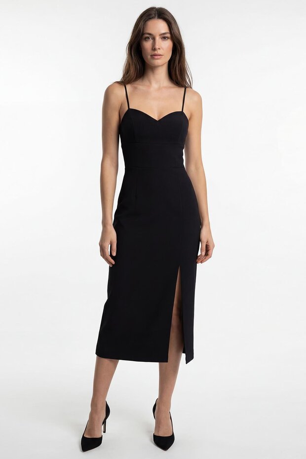 İp Askılı Elbise - 1