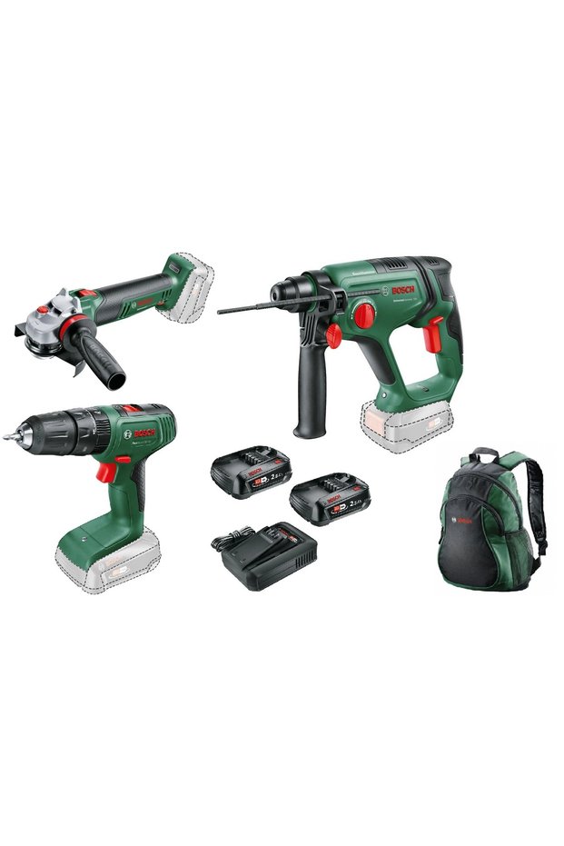 18V akülü üçlü set
