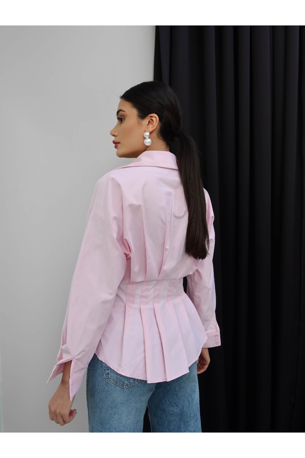 Bel Pileli Gömlek - 3